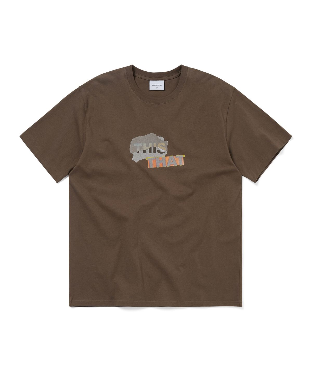 디스이즈네버댓(THISISNEVERTHAT) THIS THAT Collage Tee Brown