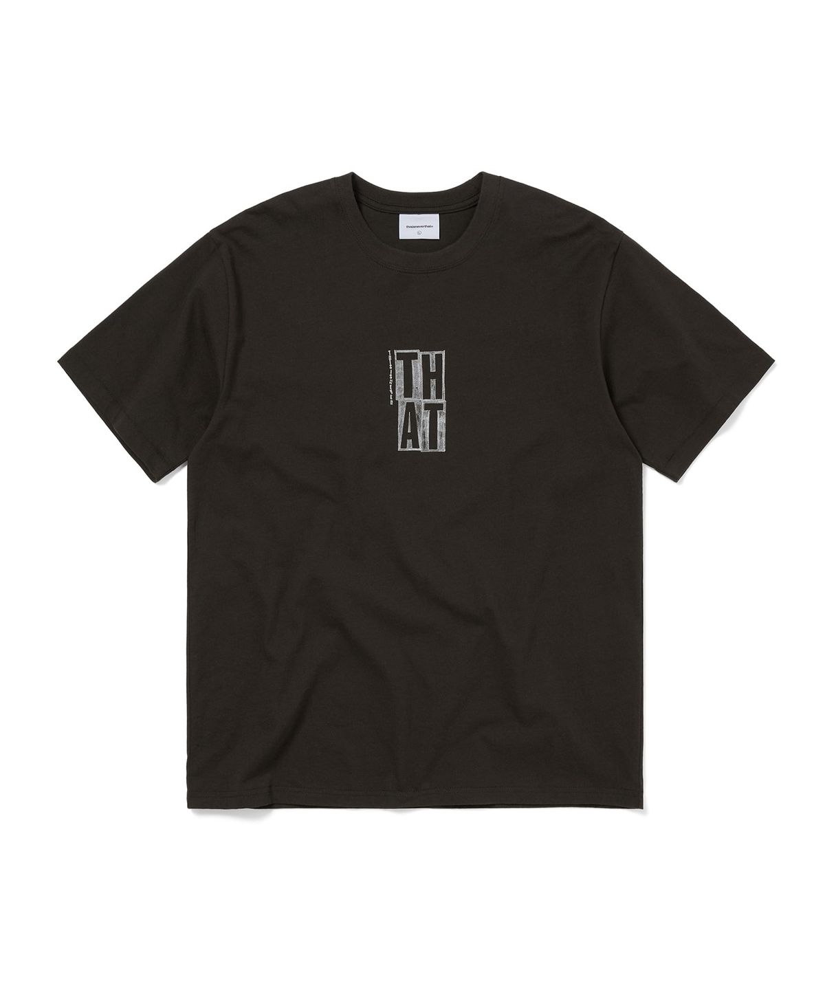 디스이즈네버댓(THISISNEVERTHAT) THAT Sketch Tee Off Black