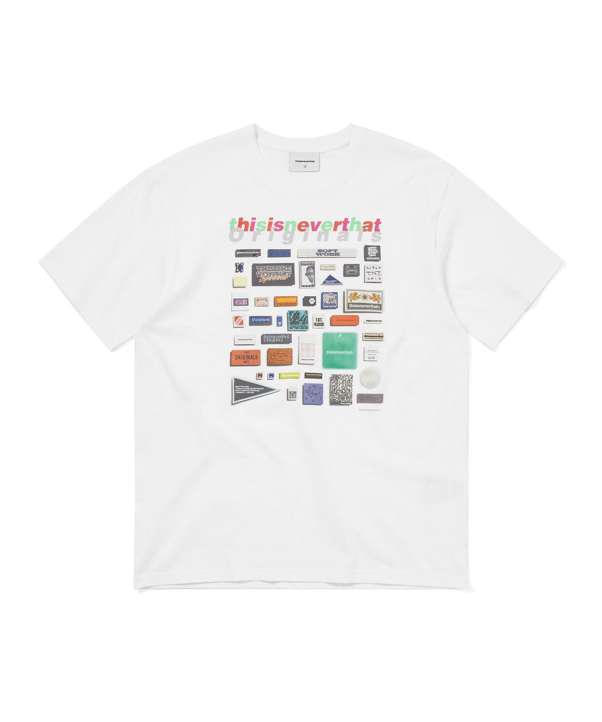 디스이즈네버댓(THISISNEVERTHAT) Labels Tee White