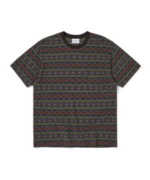 BE Striped Tee Brown