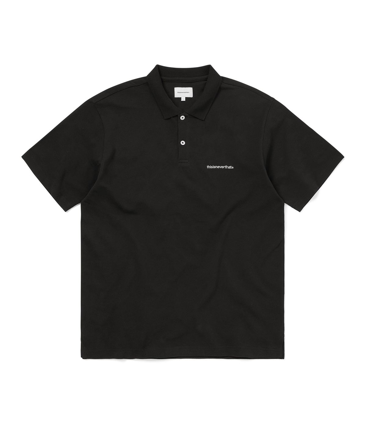 디스이즈네버댓(THISISNEVERTHAT) T-Logo S/S Jersey Polo Black