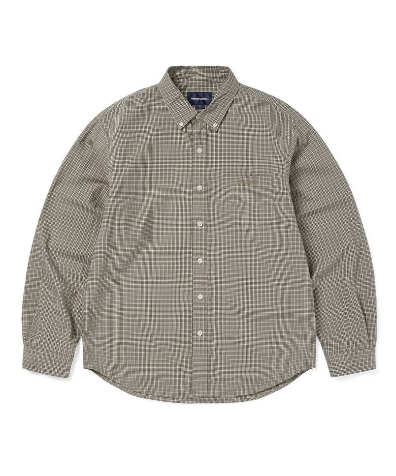 Lightweight Plaid Shirt Beige