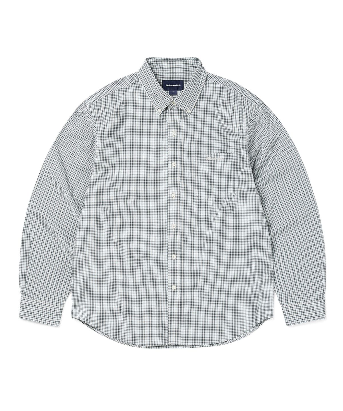 디스이즈네버댓(THISISNEVERTHAT) Lightweight Plaid Shirt Ivory