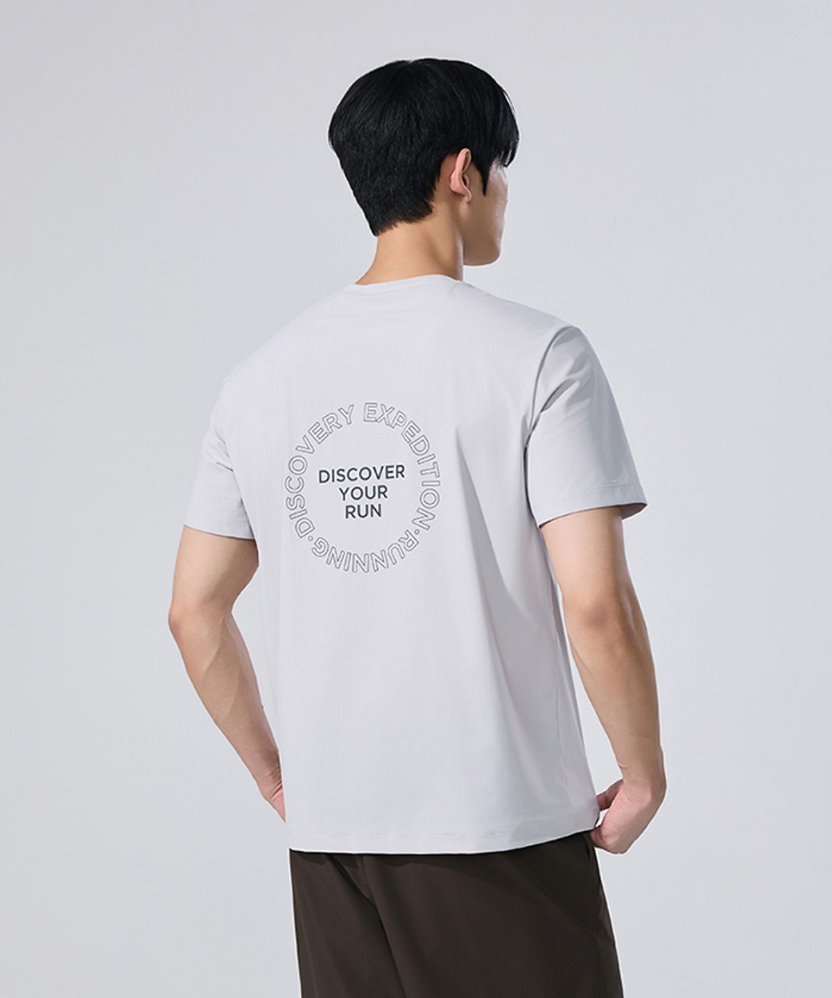 디스커버리 익스페디션(DISCOVERY EXPEDITION) 남성 기능성 러닝 티셔츠 (L/SILVER)