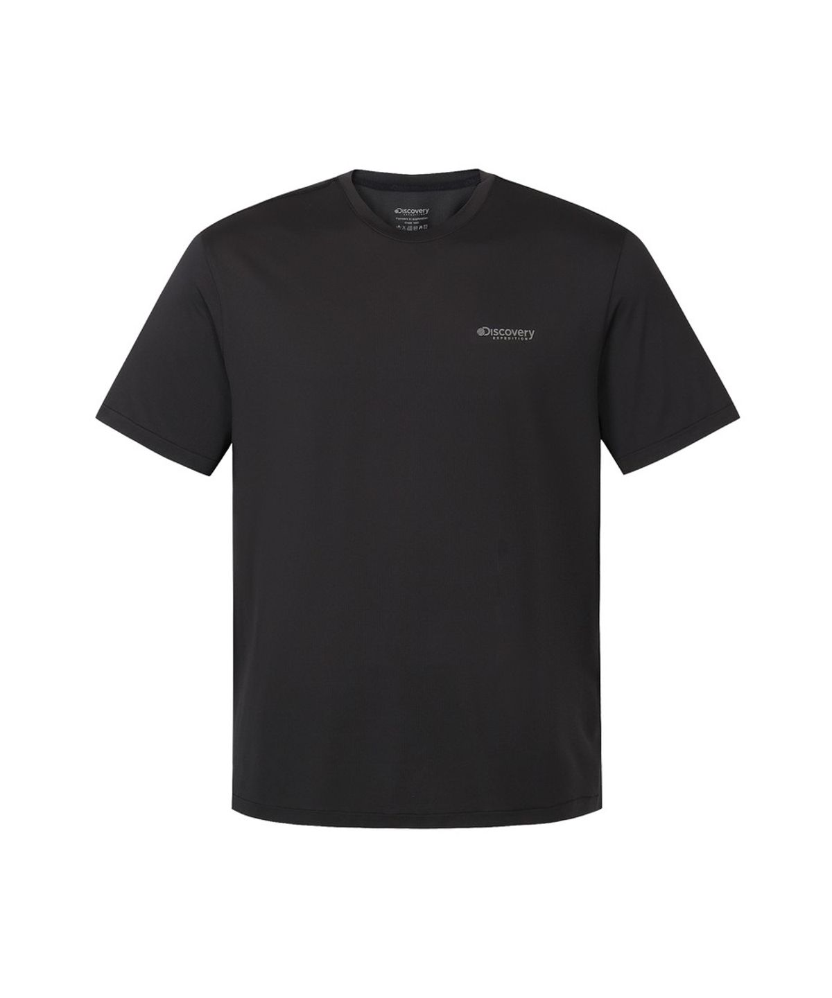 디스커버리 익스페디션(DISCOVERY EXPEDITION) 남성 로고포인트 러닝 티셔츠 (BLACK)