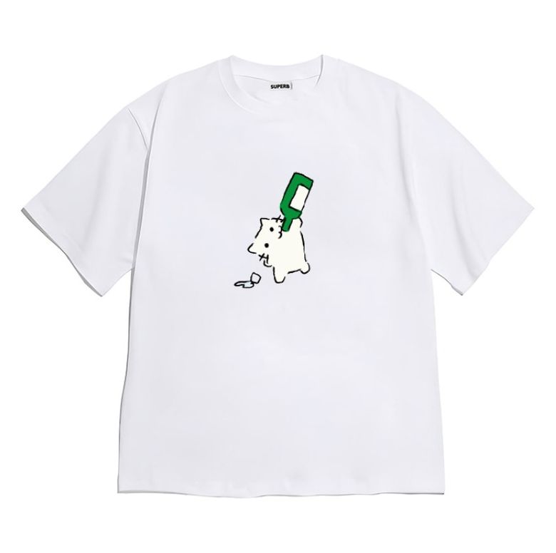 [반팔티셔츠 마셔라마셔]남여공용 오버핏