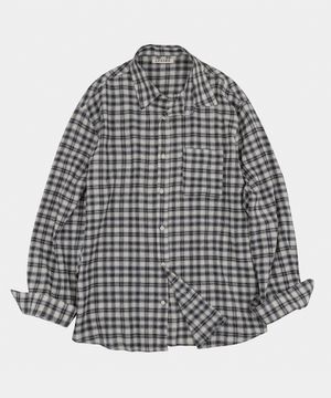 에이플레이 파스텔 체크 셔츠 블랙