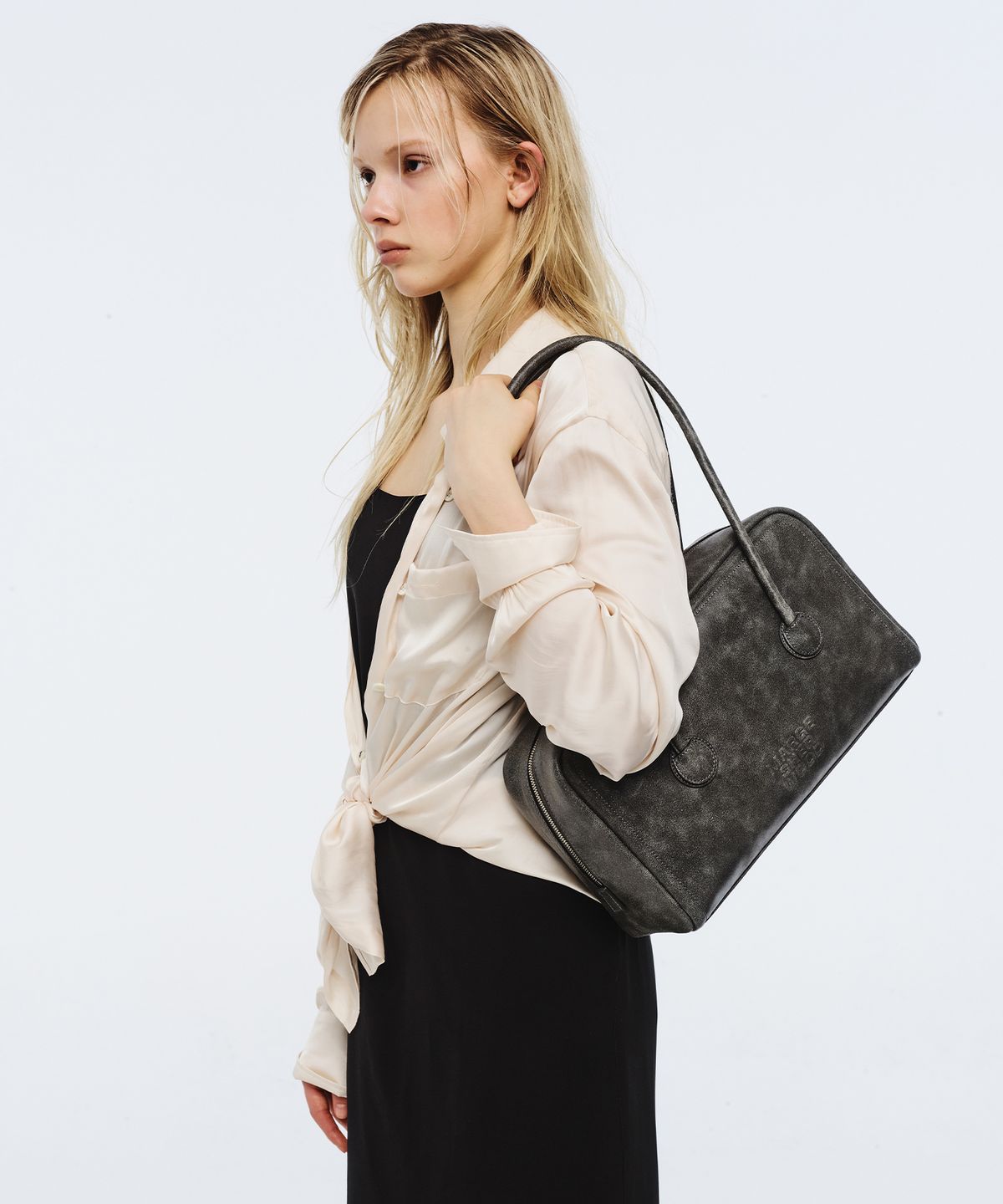 마지셔우드(MARGESHERWOOD) SOFT BOSTON_white+grey two-tone cracked