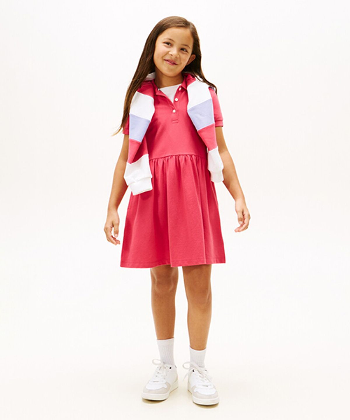 타미힐피거 키즈(TOMMY HILFIGER KIDS) 스트레치 피케 폴로 원피스