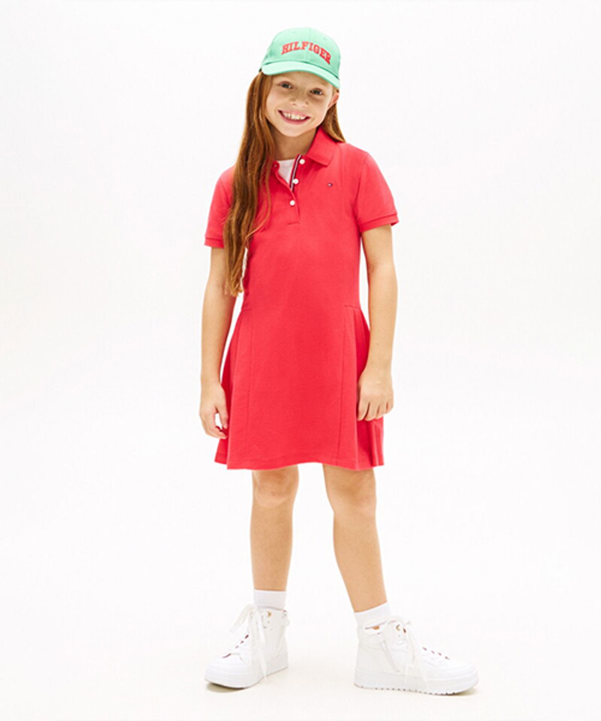 타미힐피거 키즈(TOMMY HILFIGER KIDS) 플리츠 폴로 드레스