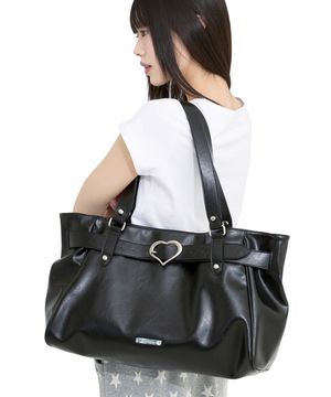[쓰까르 X 밈더] 까르 하트 버클 숄더백