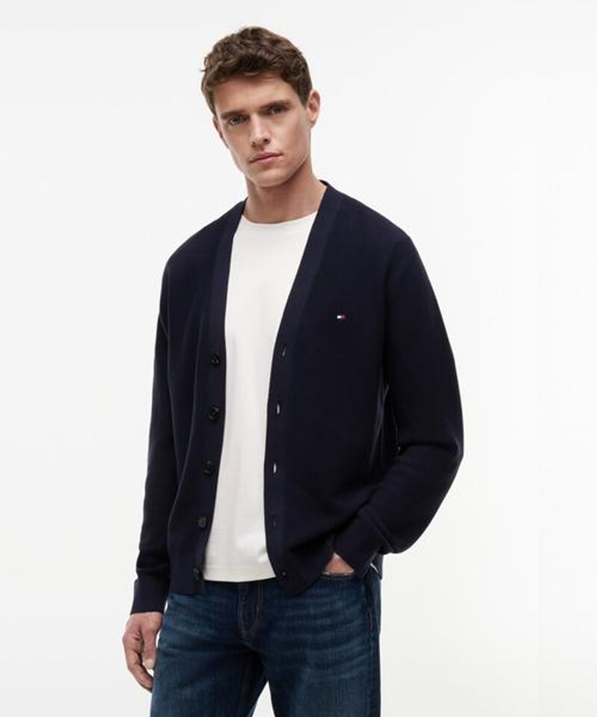 타미힐피거(TOMMY HILFIGER) 쿨 터치 스트럭처 가디건 (T12G1KCD180MT2DW5)