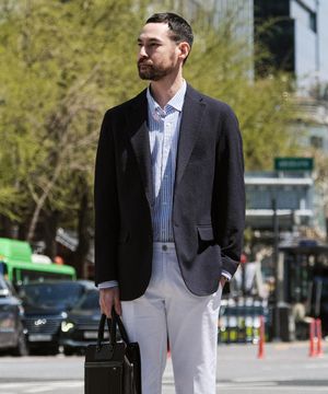 솔리드 서커 자켓 네이비 (릴렉스핏)_SJAWB01NSN