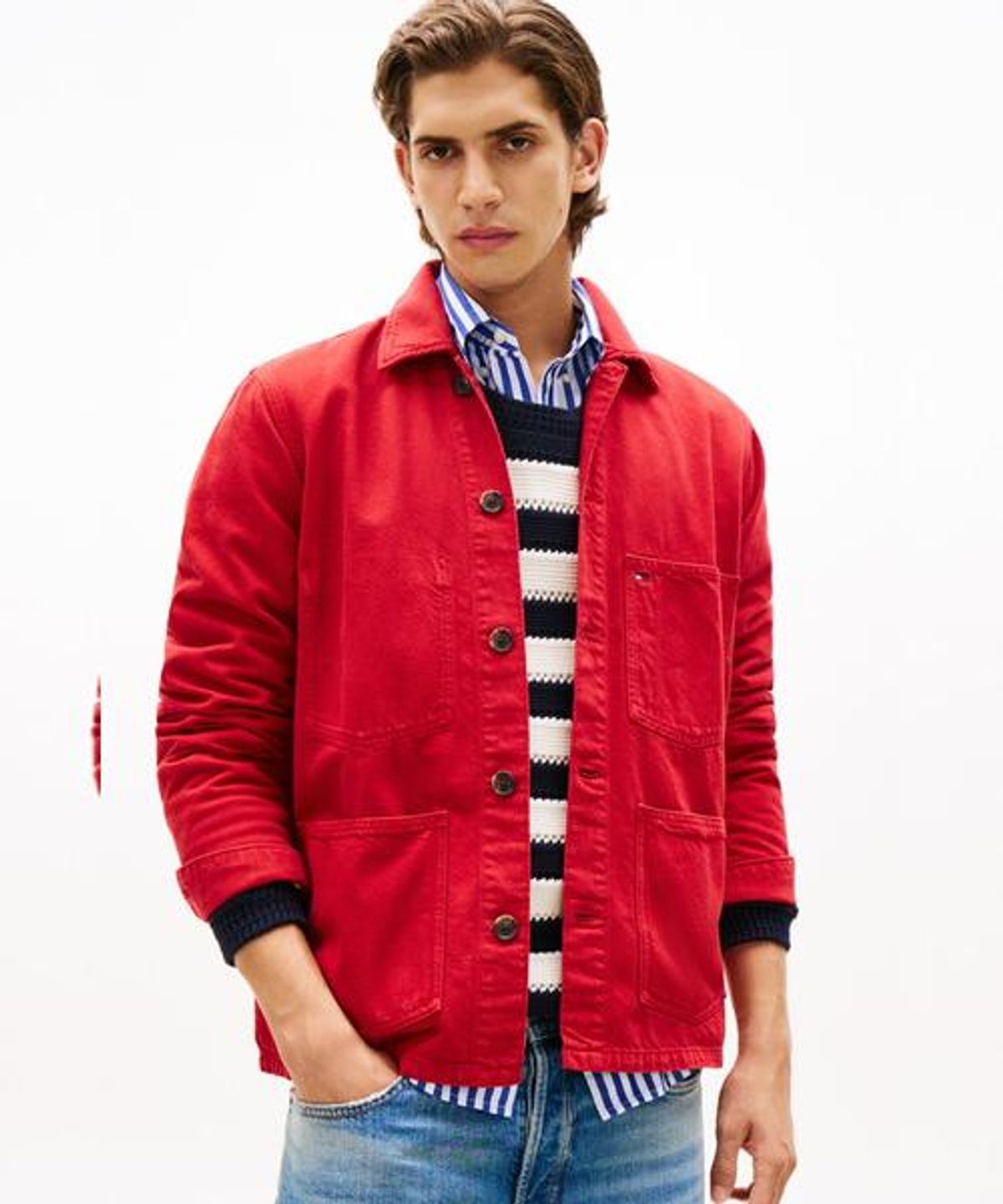 타미힐피거(TOMMY HILFIGER) 가먼트다이 초어 재킷 (T12G1WOT510MT1XLD)