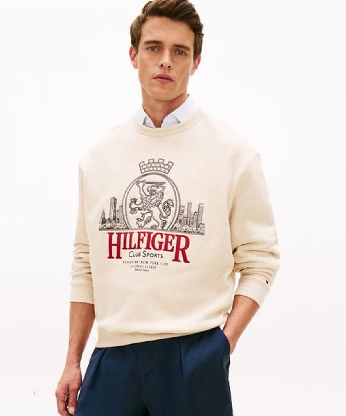 타미힐피거(TOMMY HILFIGER) 헤리티지 크레스트 스웨트 셔츠 (T12G1TPO540MT1HGF)