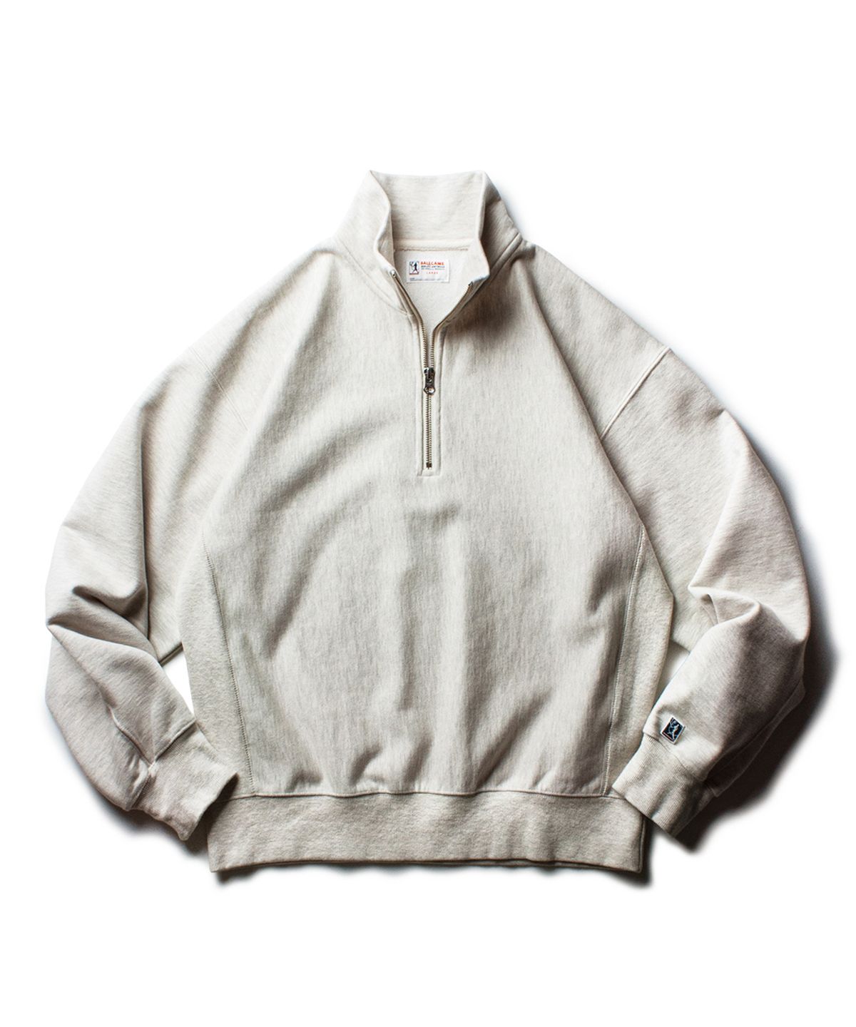 더 레스큐(THE RESQ) CLASSIC HALF ZIP SWEATSHIRT [OATMEAL]