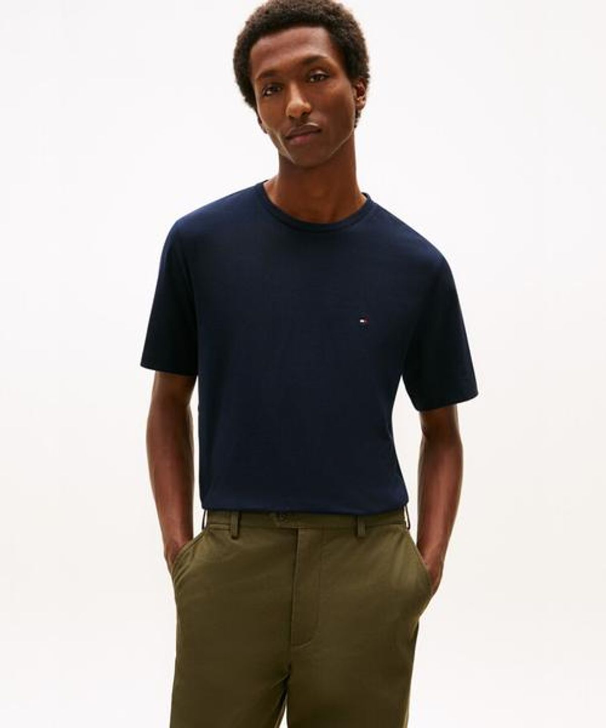 타미힐피거(TOMMY HILFIGER) 시즈널 솔리드 티셔츠 (T12G1TPO110MT1DW5)