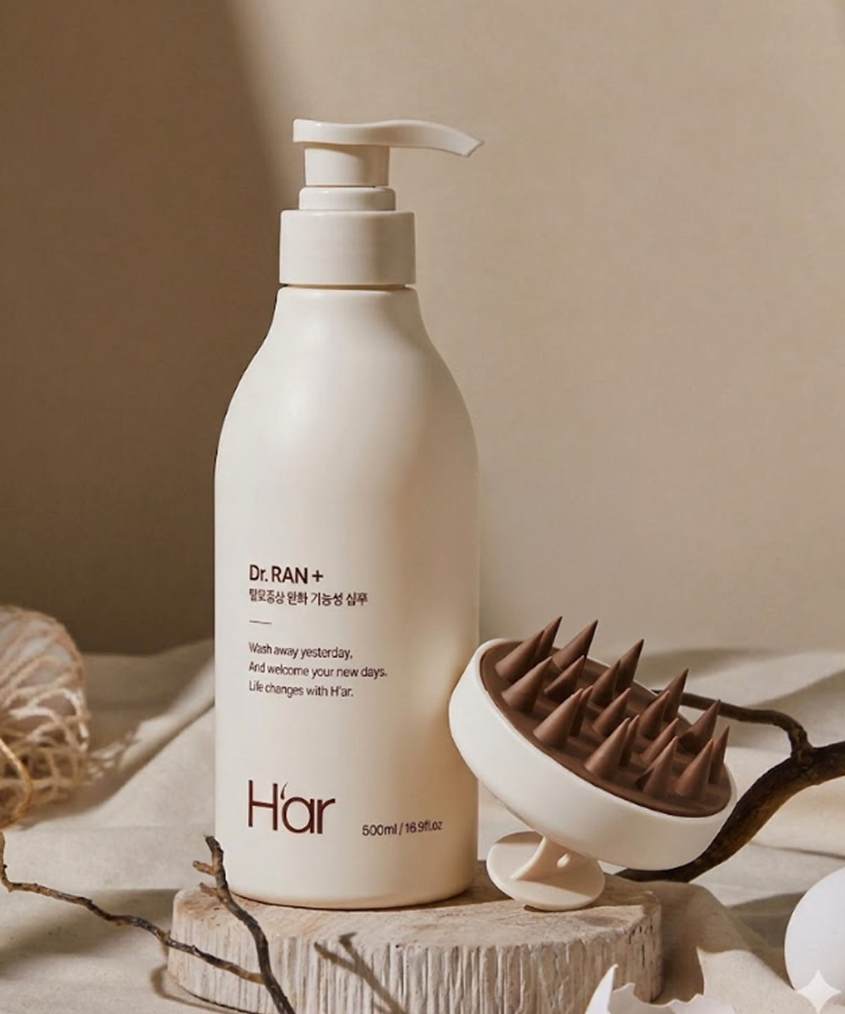 하아르(H'AR) [탈모증상완화] 닥터란 계란유래단백질 샴푸 500ml 1box (+ 증정 : 두피브러쉬)