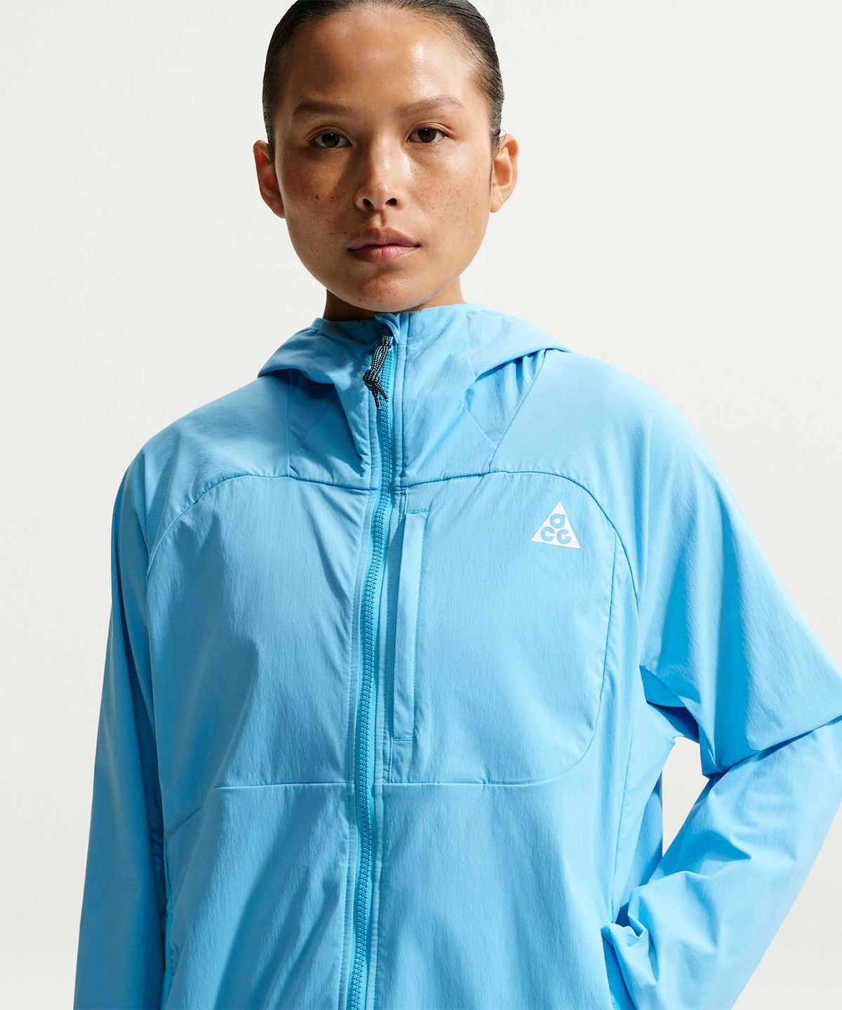 나이키(NIKE) ACG 파이브 타워스 UV 차단 재킷 W - 발틱 블루:블랙:서밋 화이트 / II1329-416