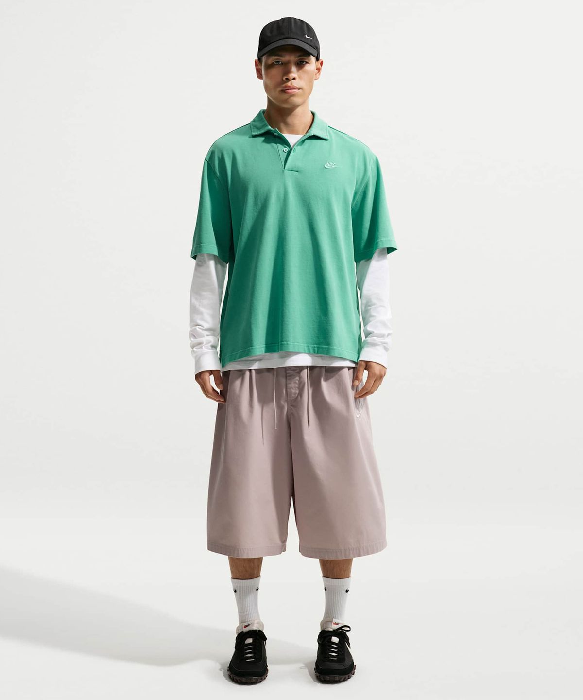 나이키(NIKE) 스포츠웨어 클럽 저지 폴로 M - 말라카이트 / IF0732-365