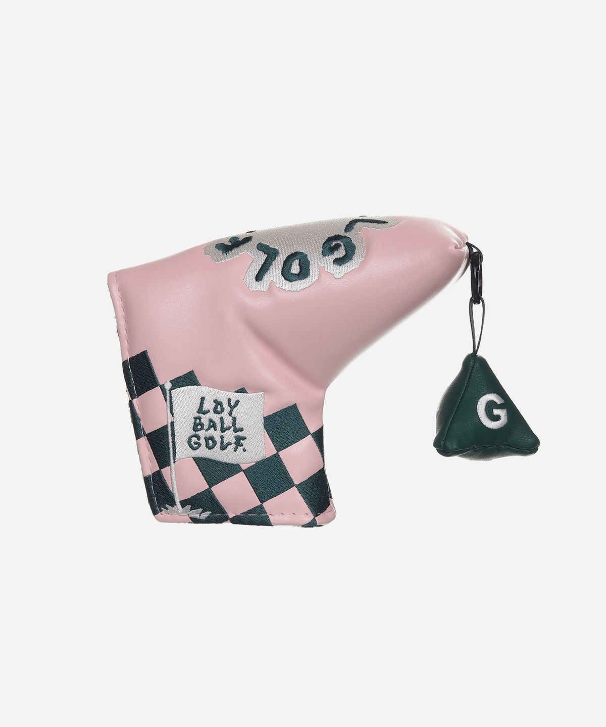 로이볼 골프(LOYBALLGOLF) Putter Cover Blade - Pink Green