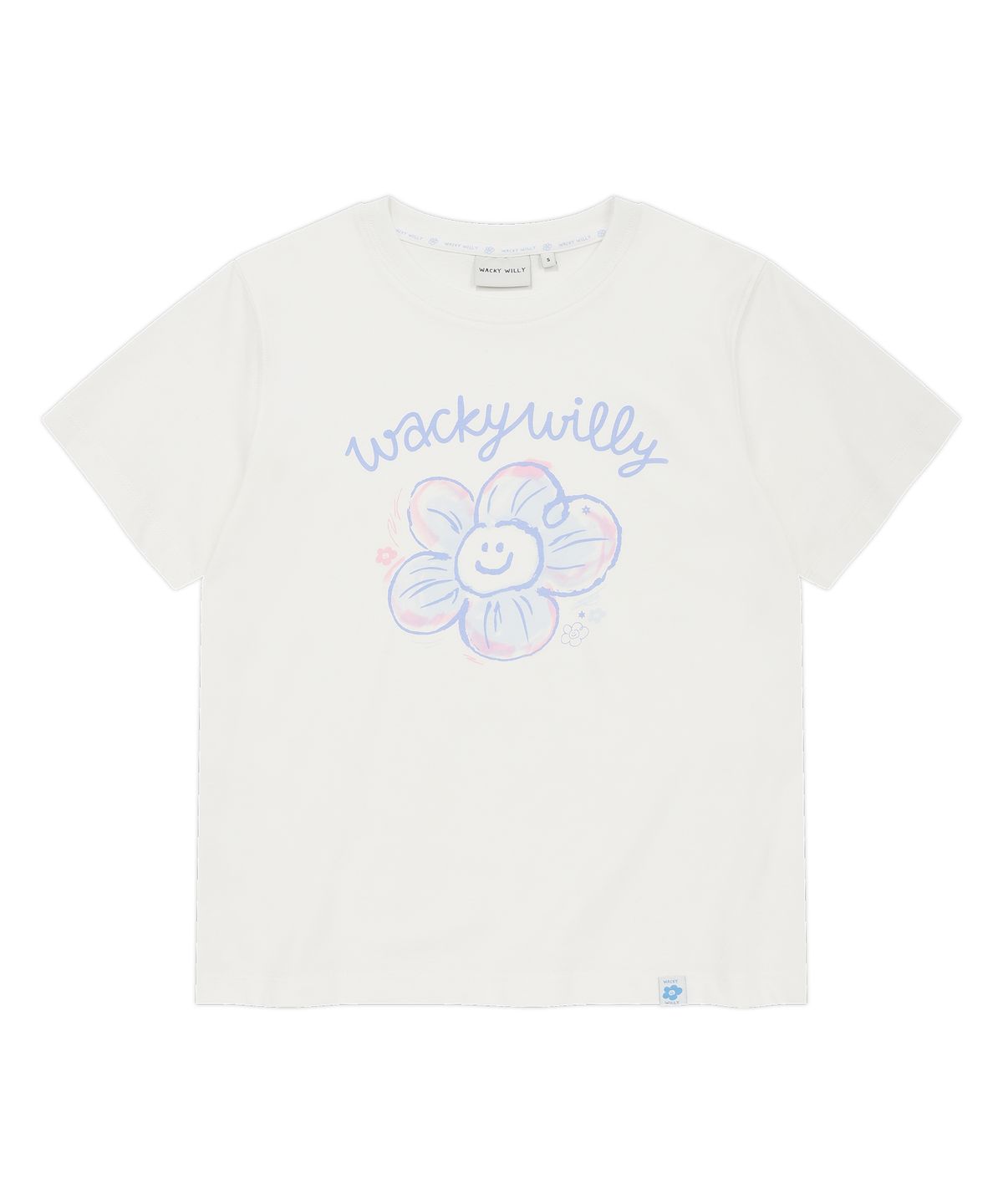 와키윌리(WACKY WILLY) [26SS] 우먼스 빅릴리 그래픽 반팔 티셔츠 화이트