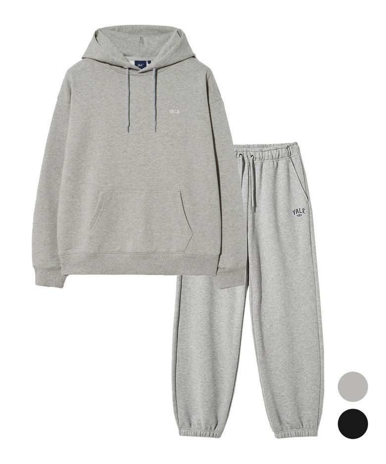 [SET] 스몰아치 후드   스몰 투톤아치 스웨트 팬츠 (2 Colors)