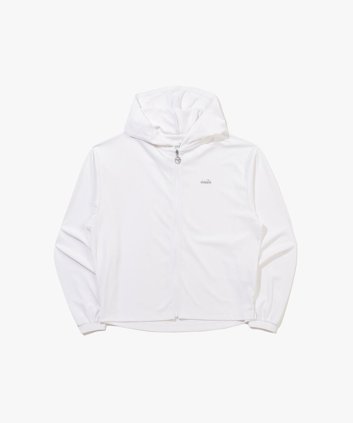 디아도라(diadora) 시어 골지 후드 집업 우먼 OFF WHITE