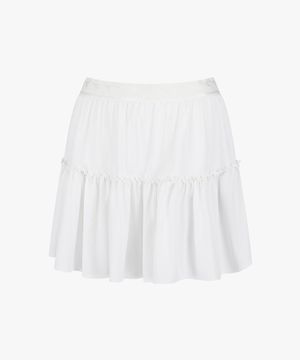 시어 골지 셔링 스커트 OFF WHITE