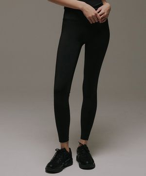 크로스 랩 소프트 엑티브 레깅스 블랙