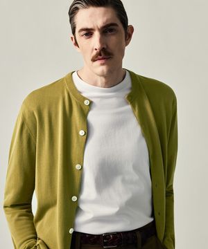 (M) 알미라 코튼 라운드 가디건 4color