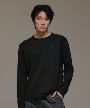 캐러페이스백 롱슬리브 블랙