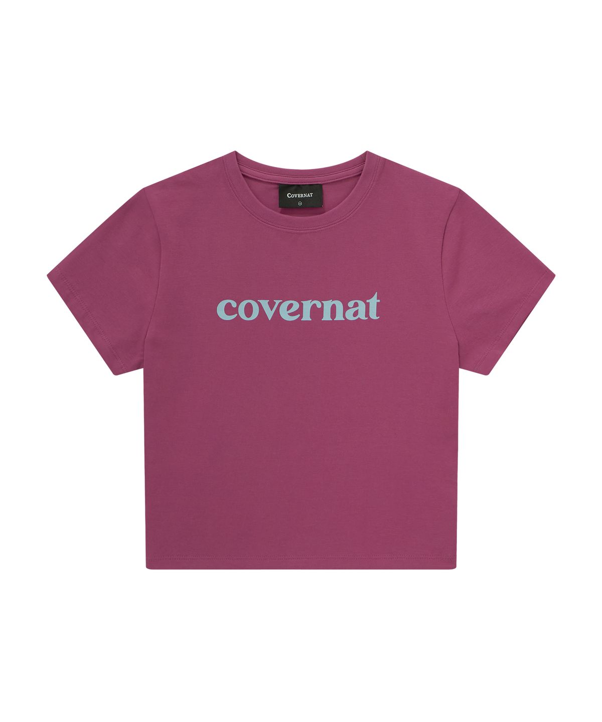 커버낫 우먼(COVERNAT WOMAN) 우먼 베이비핏 로고 티셔츠 마젠타