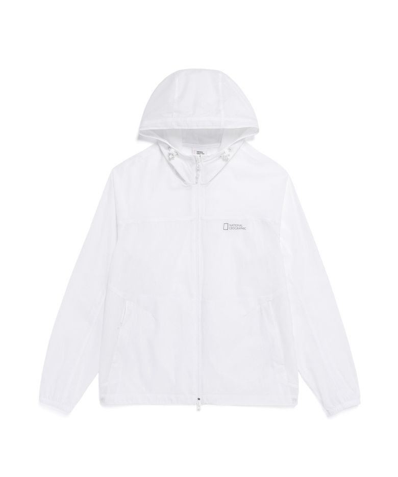 N262UJP911 라이트팩 후드 풀집업 바람막이 WHITE