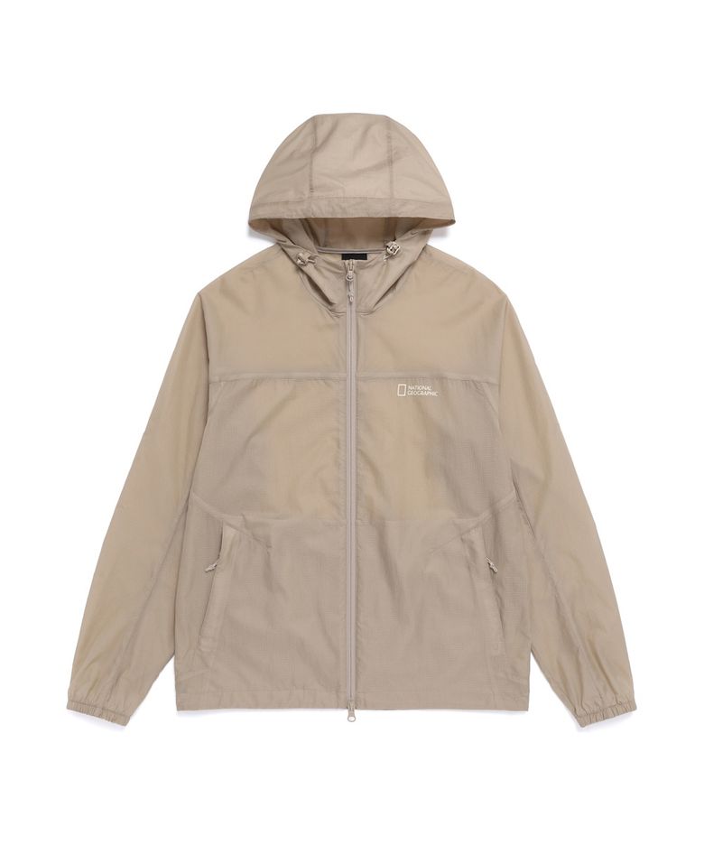 N262UJP911 라이트팩 후드 풀집업 바람막이 MOURNING BEIGE