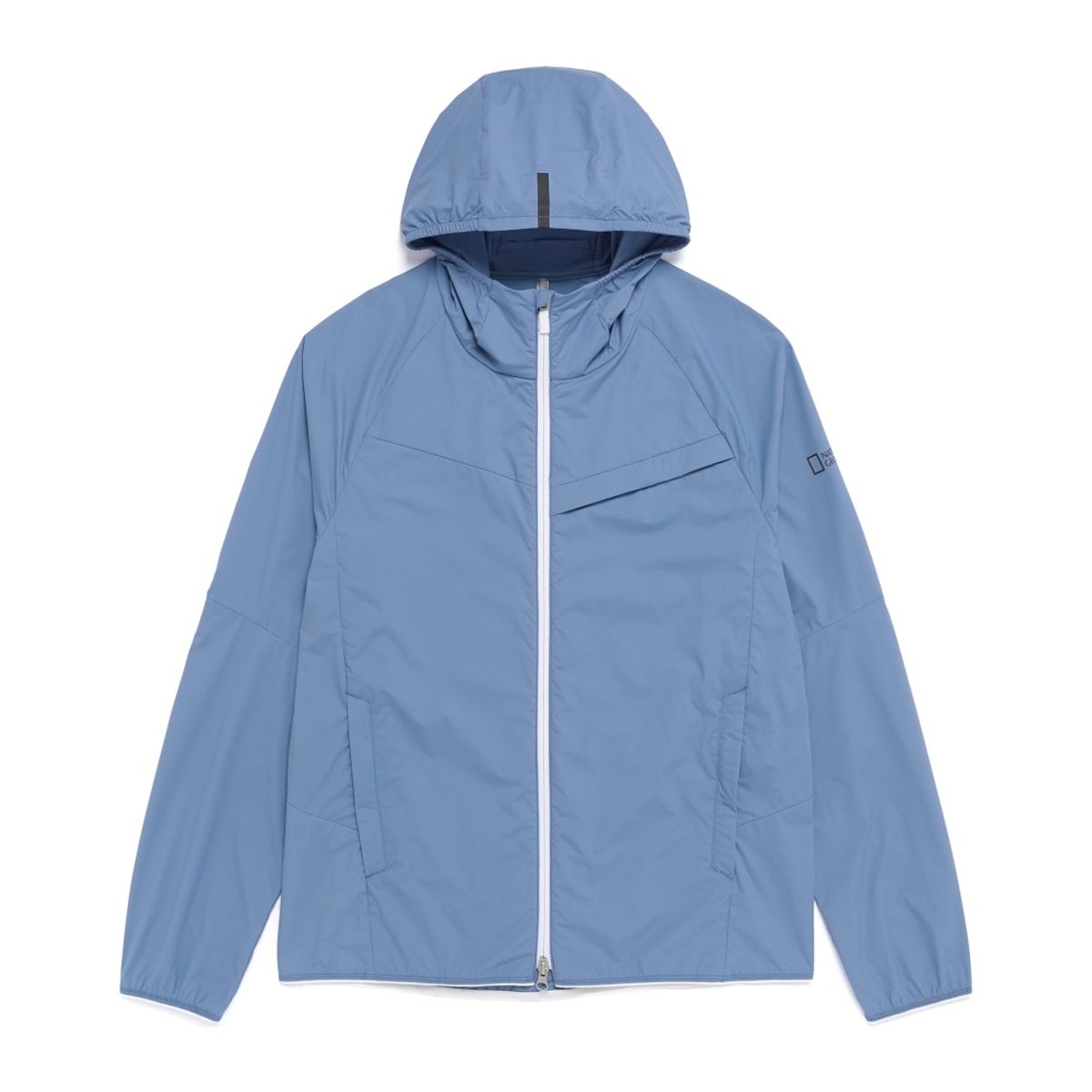 내셔널지오그래픽(NATIONALGEOGRAPHIC) N262UJP230 베이드 경량 벤틸레이션 후드 점퍼 MIDDLE BLUE