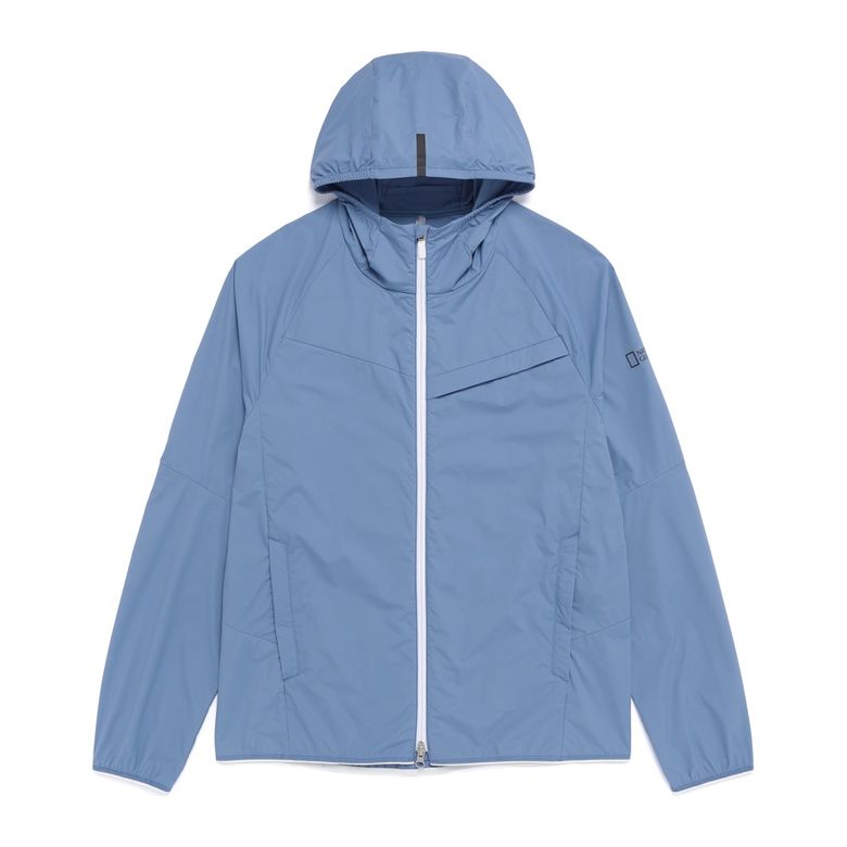 N262UJP230 베이드 경량 벤틸레이션 후드 점퍼 MIDDLE BLUE