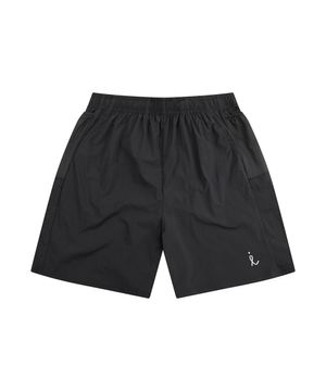 공용 러닝 나일론 반바지 블랙