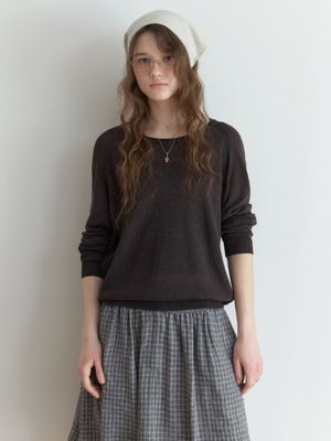 Ood linen r knit (deep charcoal)