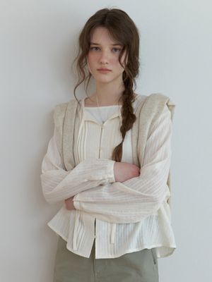 Beurre pintuck blouse (natural)