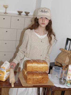 Farina linen v knit (oat melange)