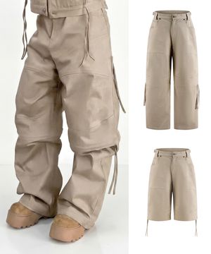 (DUC) 2Way ZipOff Biker Pants Beige