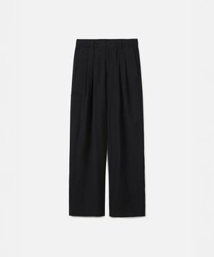 크리즈 와이드 워크 팬츠 BLACK