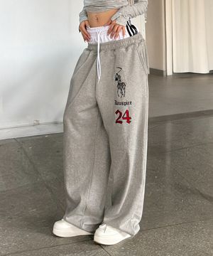 (DUC) BB Waist Low-Rise Sweatpants Gray