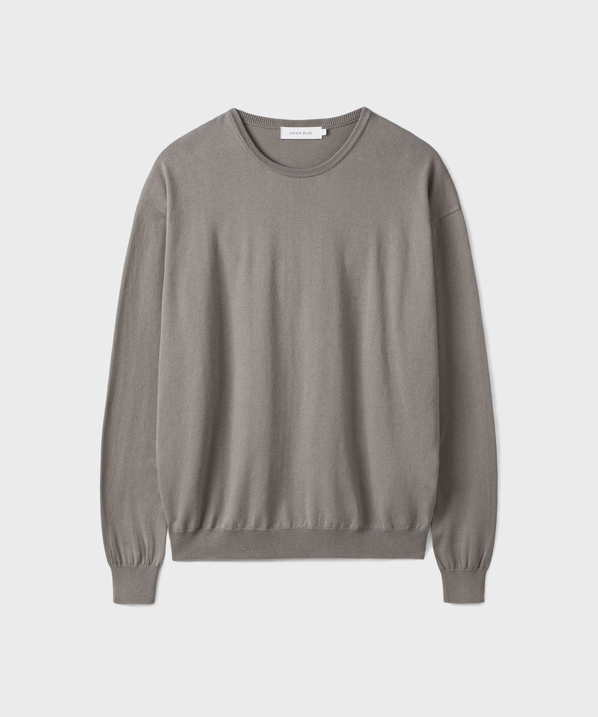 유니온블루(UNION BLUE) SOFFIO CREWNECK KNIT [MOCHA BROWN]