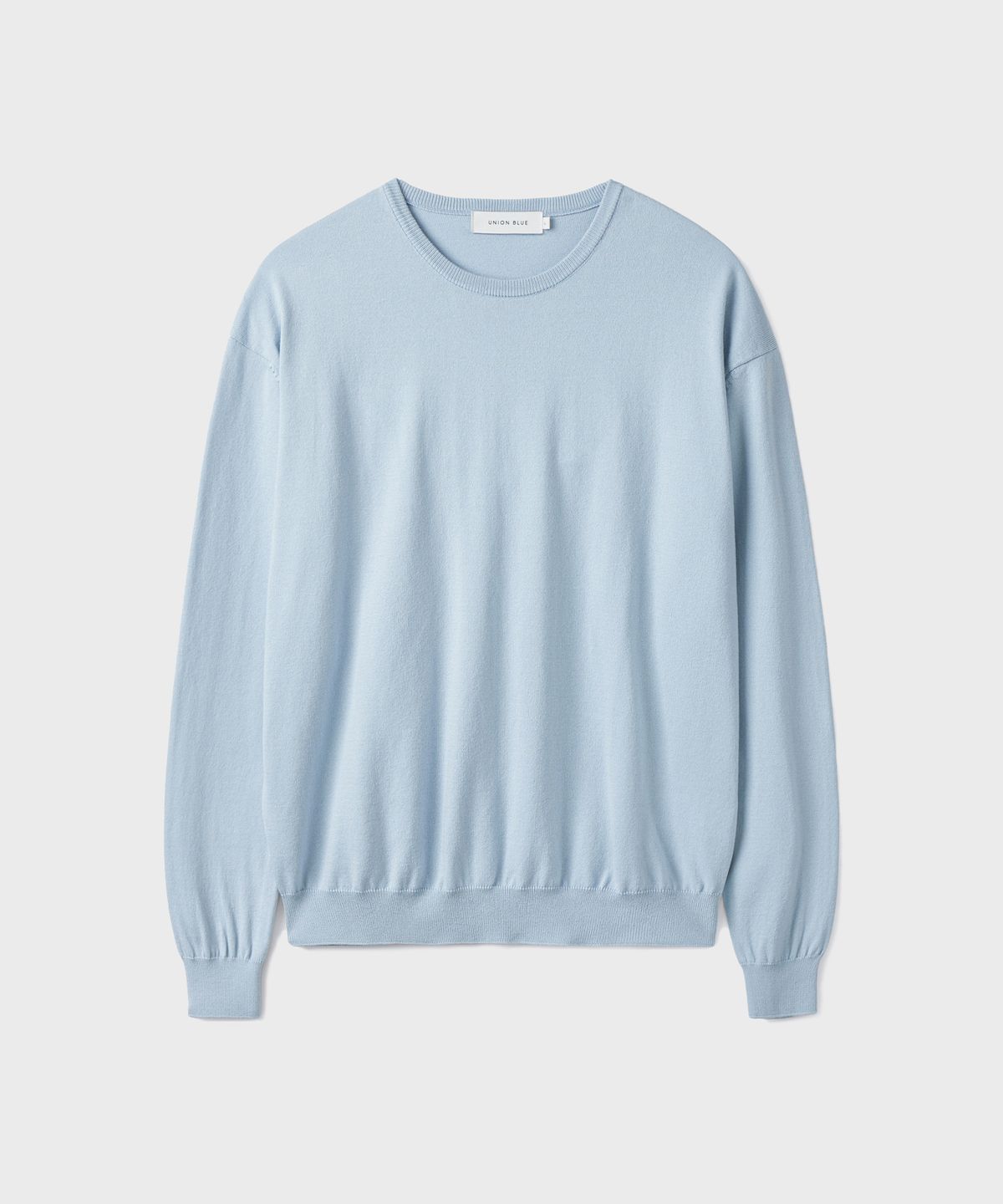 유니온블루(UNION BLUE) SOFFIO CREWNECK KNIT [CLOUD BLUE]