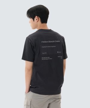 에어로쿨 레터링 우븐 패치 반팔 티셔츠 (S26MMFTS22) Dark Navy