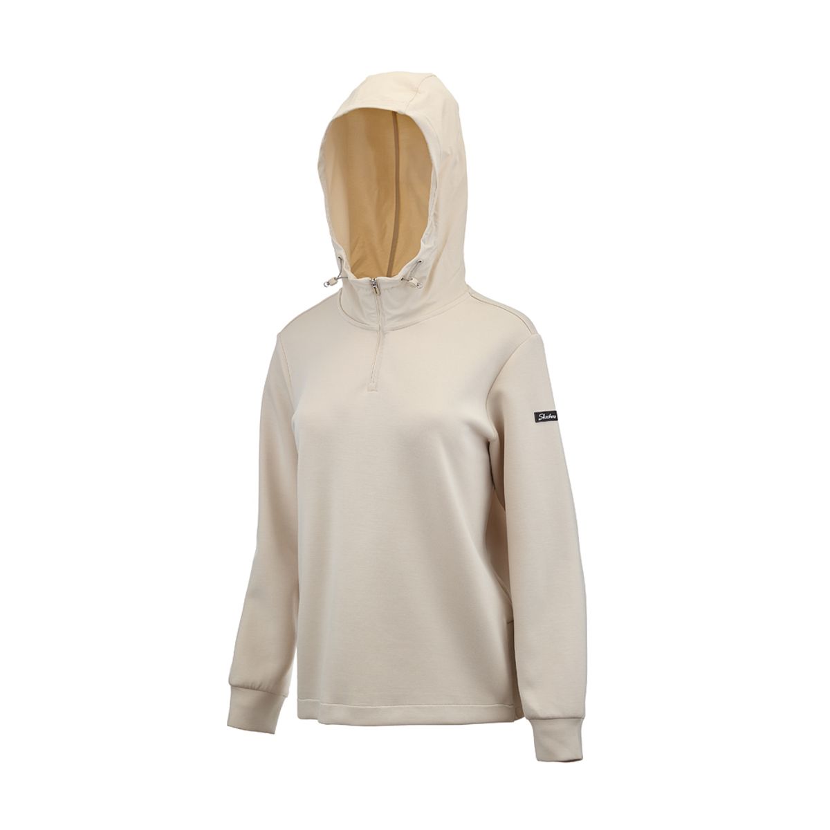 스케쳐스(SKECHERS) [스케쳐스 어패럴] 여성 에센셜 하이브리드 후드 티셔츠_SL3WTCGS011