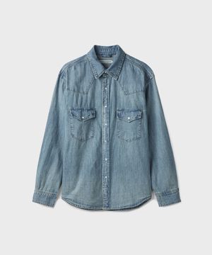 WESTERN DENIM SHIRT [LIGHT BLUE]