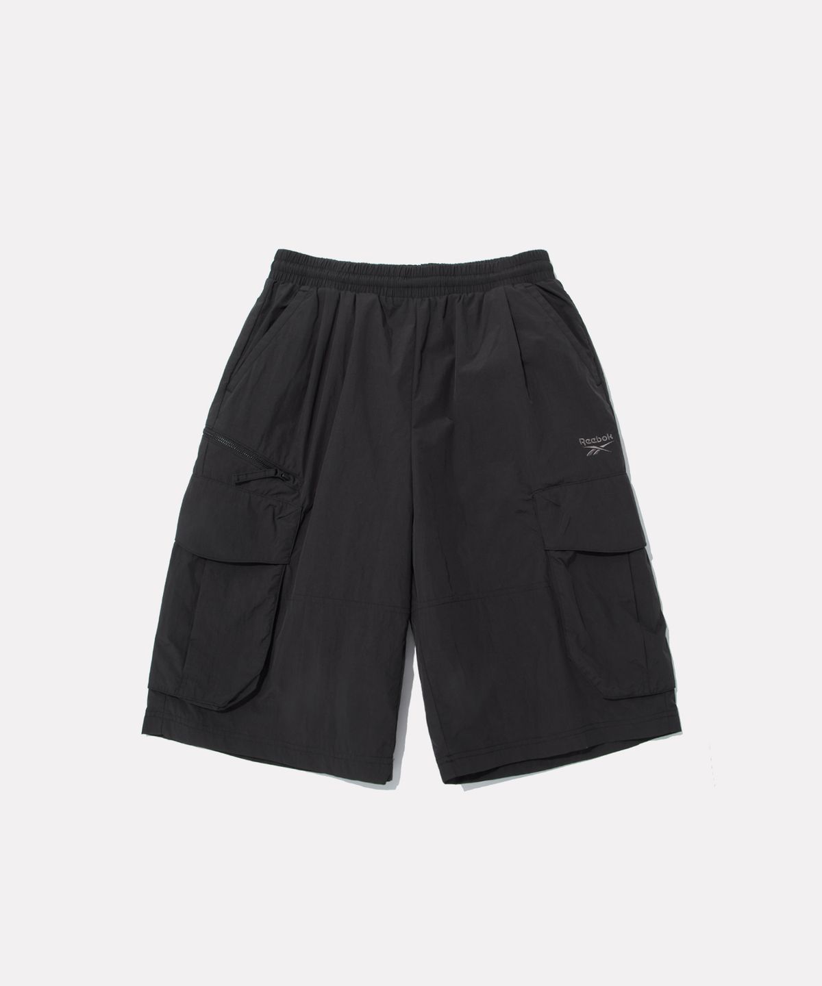 리복(REEBOK) 나일론 카고 버뮤다 쇼츠 - 블랙